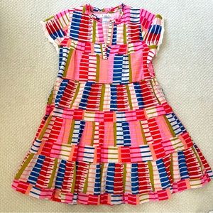 THML size xs mini tiered lined multi colored dress